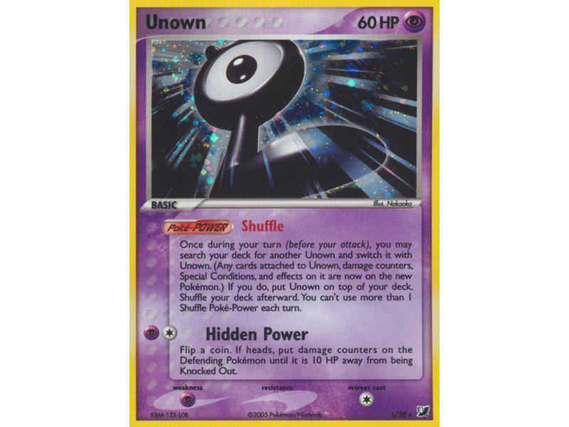 Unown (Reverse Holo)