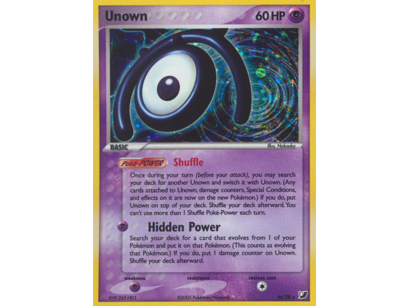Unown (Reverse Holo)