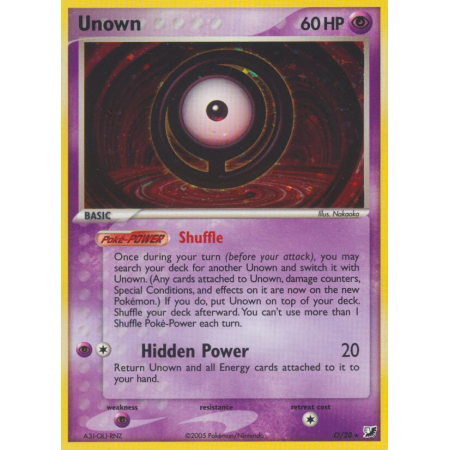 Unown (Reverse Holo)