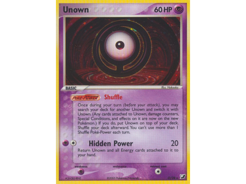 Unown (Reverse Holo)