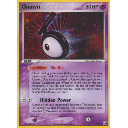 Unown (Reverse Holo)