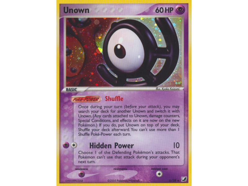 Unown (Reverse Holo)