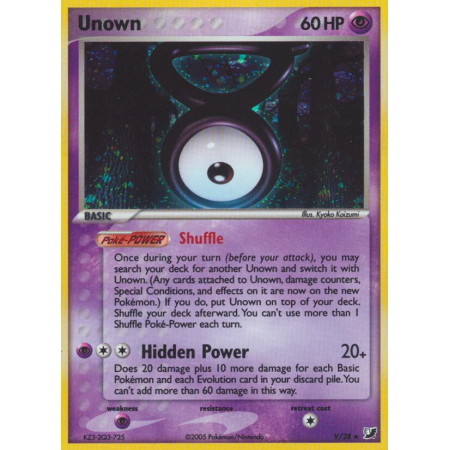 Unown (Reverse Holo)
