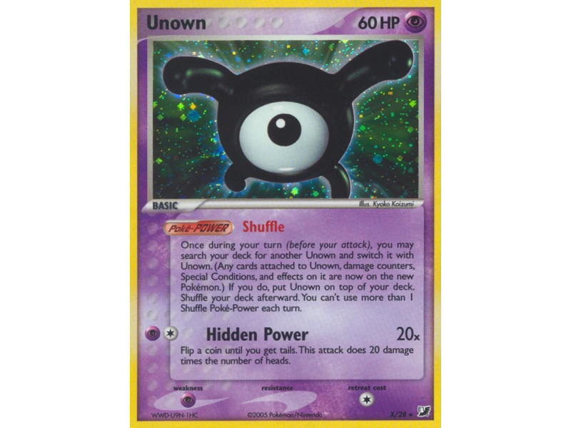 Unown (Reverse Holo)
