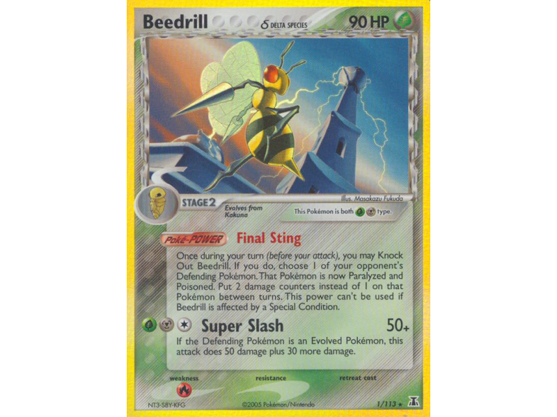 Beedrill δ (Reverse Holo)