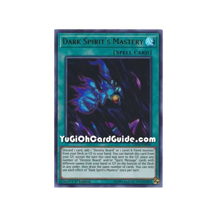 Dark Spirit's Mastery (Ultra Rare) – Legendary Duelist Immortal Destiny | Carta YUGIOH en México