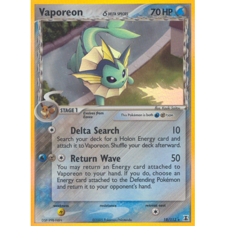 Vaporeon δ (Reverse Holo)