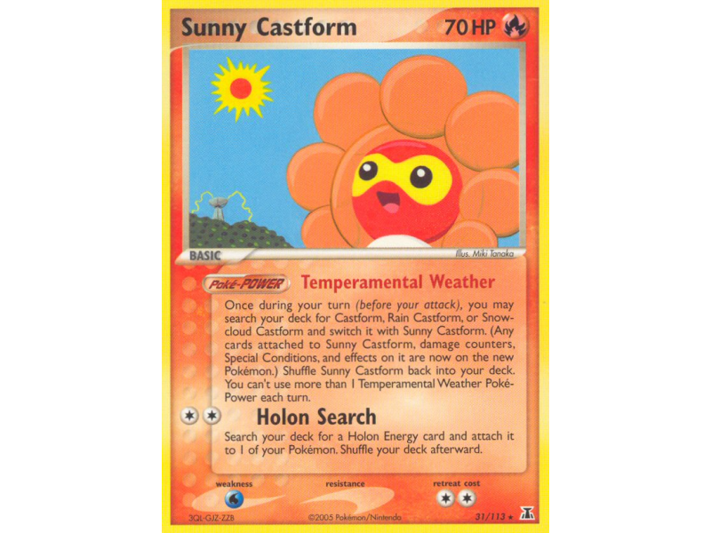 Sunny Castform (Reverse Holo)