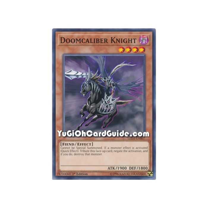 Doomcaliber Knight (Common) – Legendary Duelist Immortal Destiny | Carta YUGIOH en México