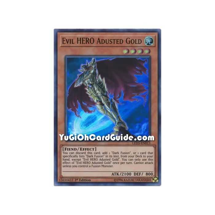 Evil HERO Adusted Gold (Ultra Rare) – Legendary Duelist Immortal Destiny | Carta YUGIOH en México