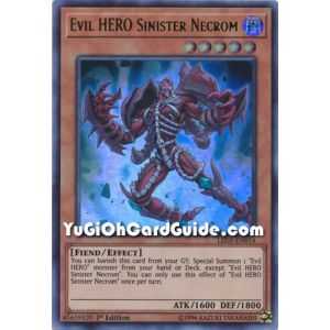 Evil HERO Sinister Necrom (Ultra Rare) – Legendary Duelist Immortal Destiny | Carta YUGIOH en México