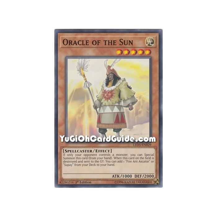 Oracle of the Sun (Common) – Legendary Duelist Immortal Destiny | Carta YUGIOH en México