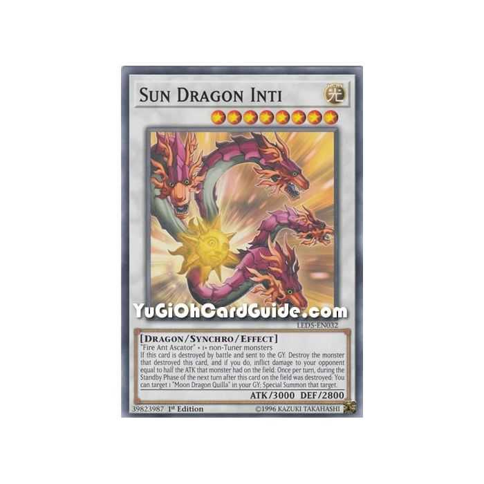 Sun Dragon Inti (Common) – Legendary Duelist Immortal Destiny | Carta YUGIOH en México
