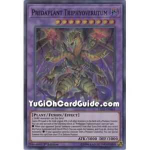 Predaplant Triphyoverutum (Super Rare) – Legendary Duelist Immortal Destiny | Carta YUGIOH en México