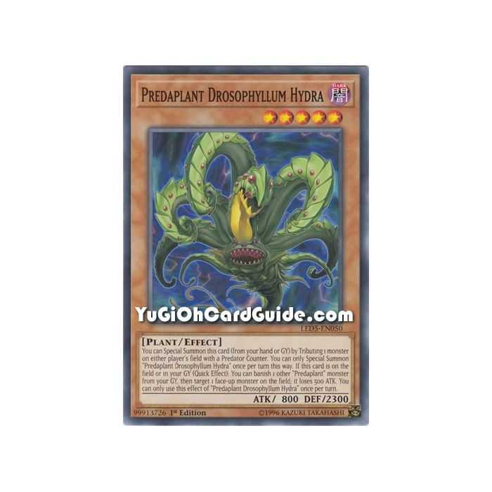 Predaplant Drosophyllum Hydra (Common) – Legendary Duelist Immortal Destiny | Carta YUGIOH en México
