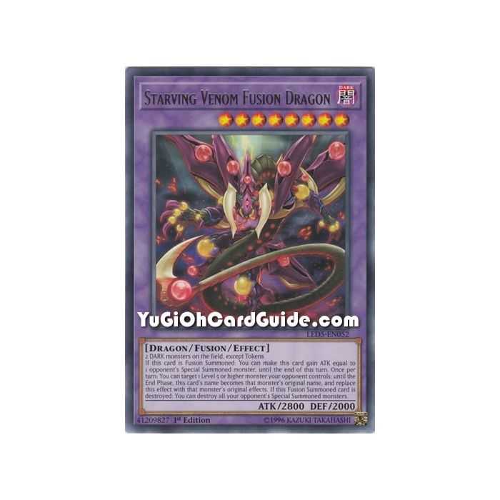 Starving Venom Fusion Dragon (Rare) – Legendary Duelist Immortal Destiny | Carta YUGIOH en México