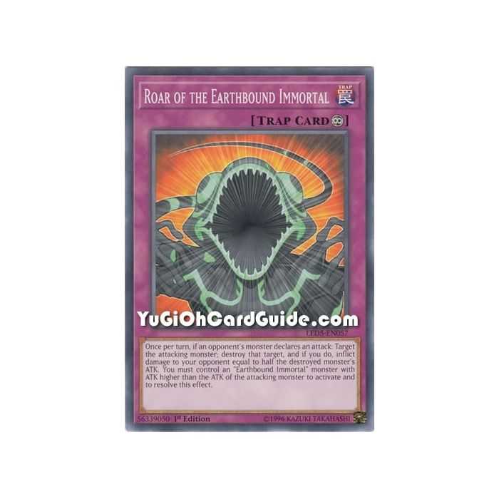 Roar of the Earthbound Immortal (Common) – Legendary Duelist Immortal Destiny | Carta YUGIOH en México