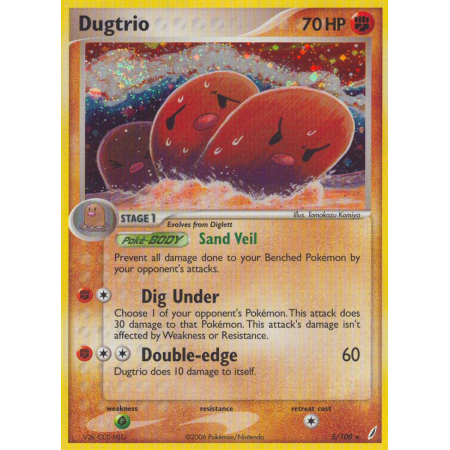 Dugtrio (Reverse Holo)