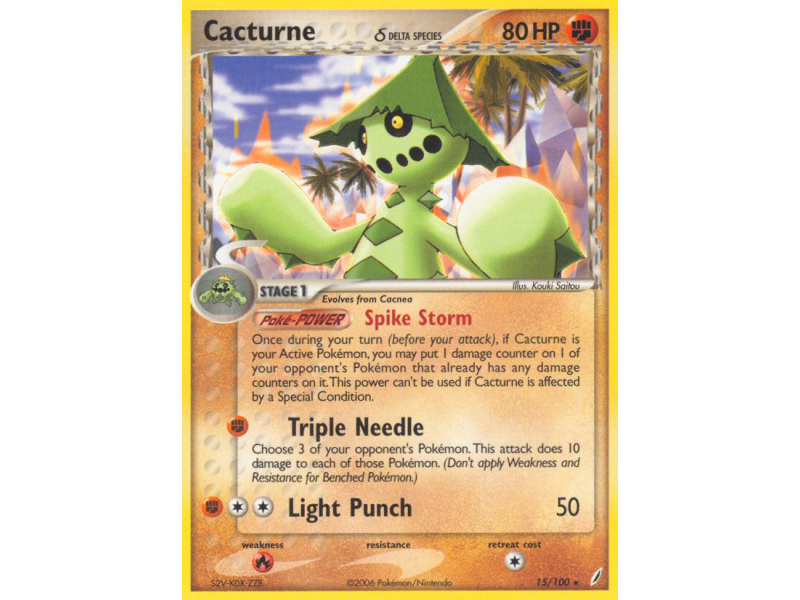 Cacturne δ (Reverse Holo)