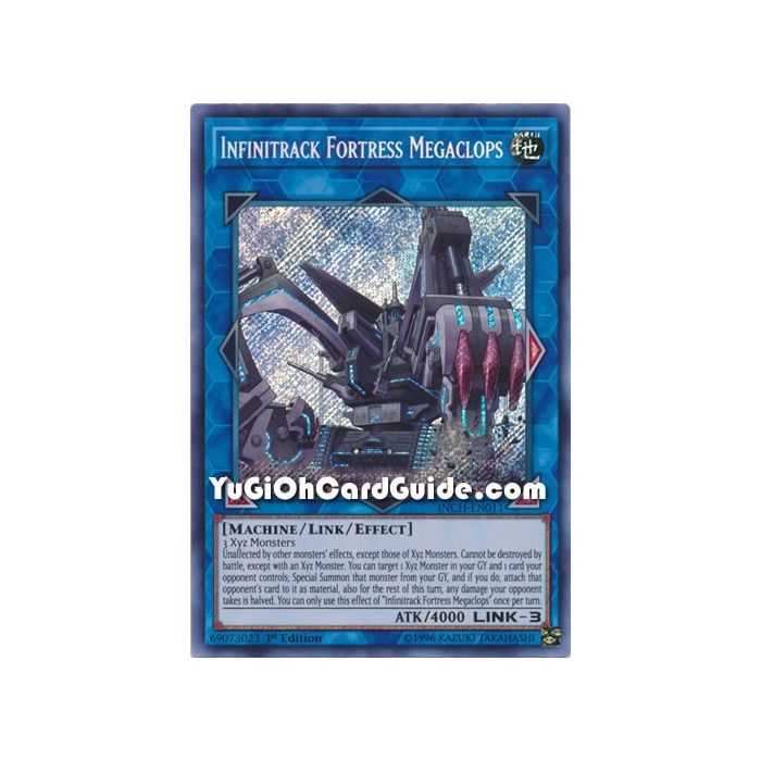 Infinitrack Fortress Megaclops (Secret Rare) – Infinity Chaser | Carta YUGIOH en México