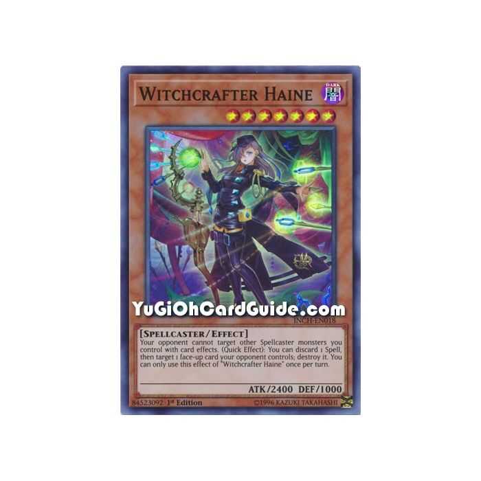 Witchcrafter Haine (Super Rare) – Infinity Chaser | Carta YUGIOH en México