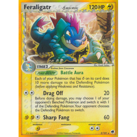 Feraligatr δ (Reverse Holo)