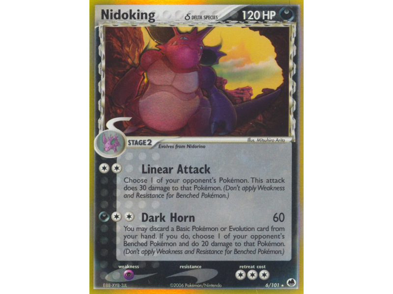 Nidoking δ (Reverse Holo)