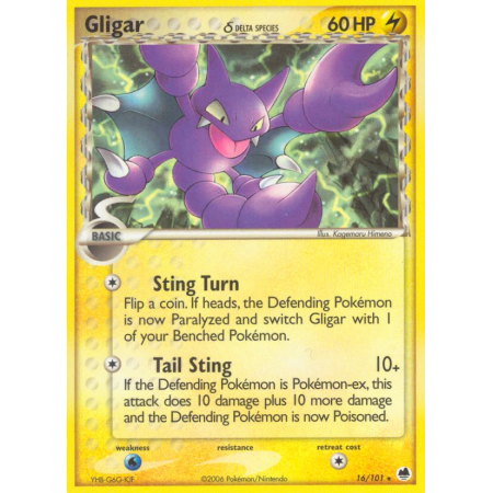 Gligar δ (Reverse Holo)