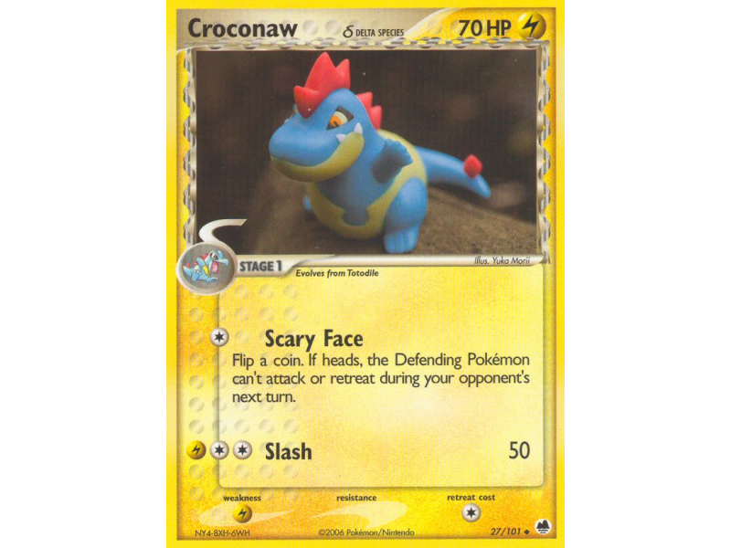 Croconaw δ (Reverse Holo)