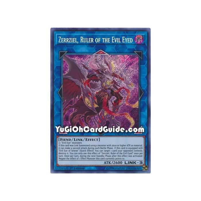 Zerrziel, Ruler of the Evil Eyed (Secret Rare) – Infinity Chaser | Carta YUGIOH en México