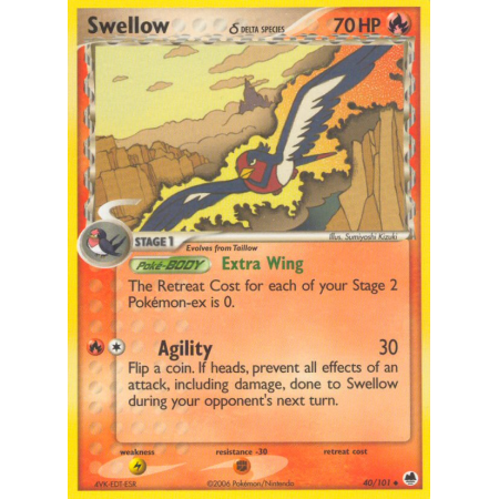 Swellow δ (Reverse Holo)
