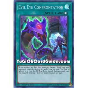 Evil Eye Confrontation (Super Rare) – Infinity Chaser | Carta YUGIOH en México