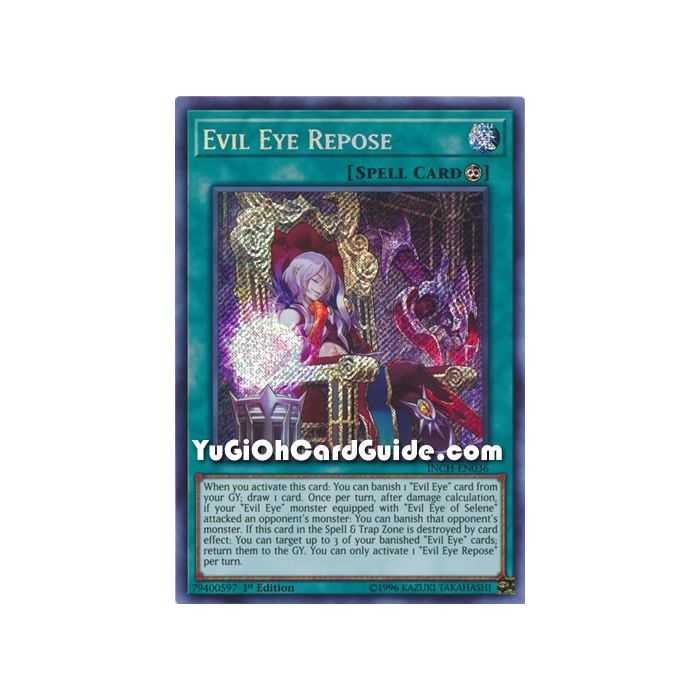 Evil Eye Repose (Secret Rare) – Infinity Chaser | Carta YUGIOH en México