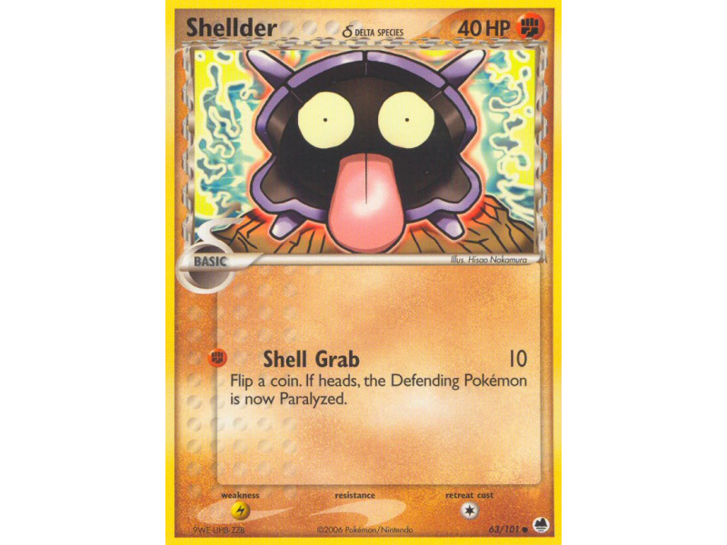 Shellder δ (Reverse Holo)