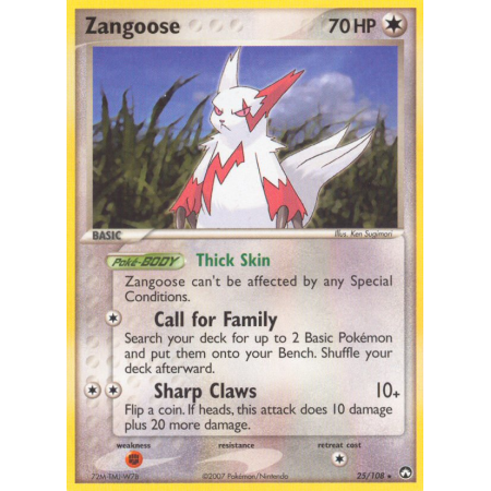 Zangoose (Reverse Holo)