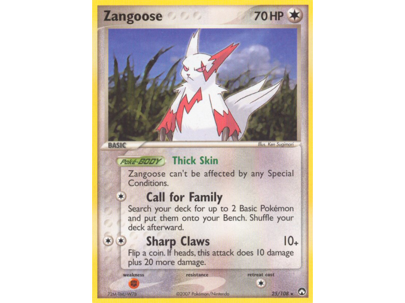 Zangoose (Reverse Holo)
