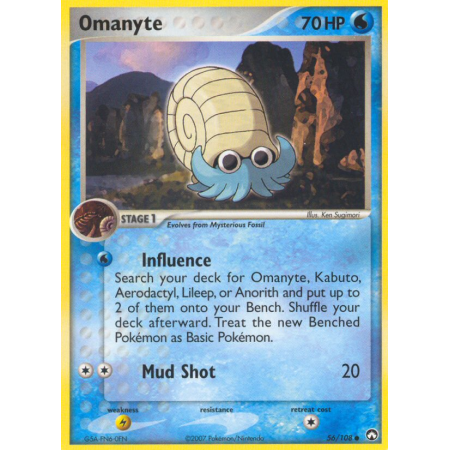 Omanyte (Reverse Holo)