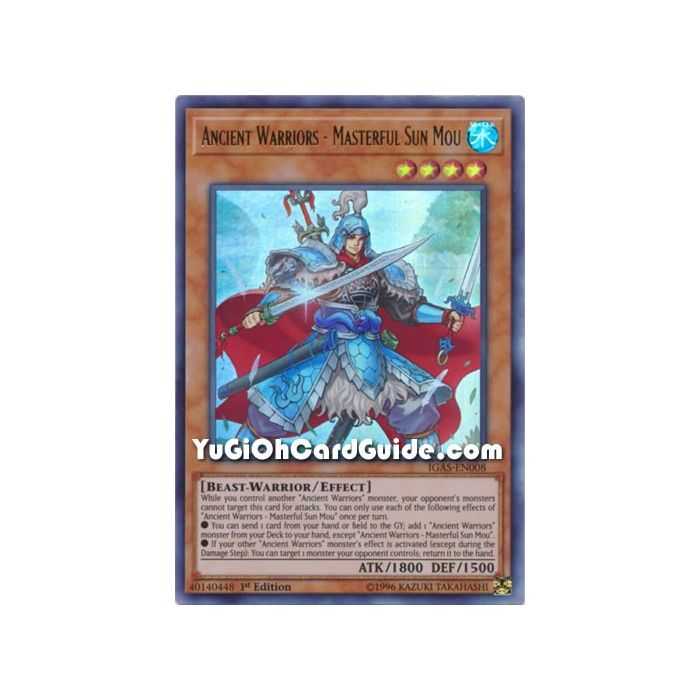 Ancient Warriors - Masterful Sur Mou (Ultra Rare) – Ignition Assault | Carta YUGIOH en México