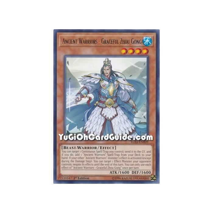 Ancient Warriors - Graceful Zhou Gong (Rare) – Ignition Assault | Carta YUGIOH en México
