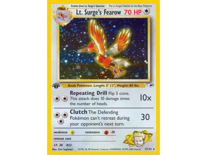 Lt. Surge's Fearow (Holo)
