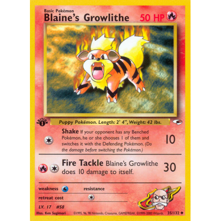 Blaine's Growlithe