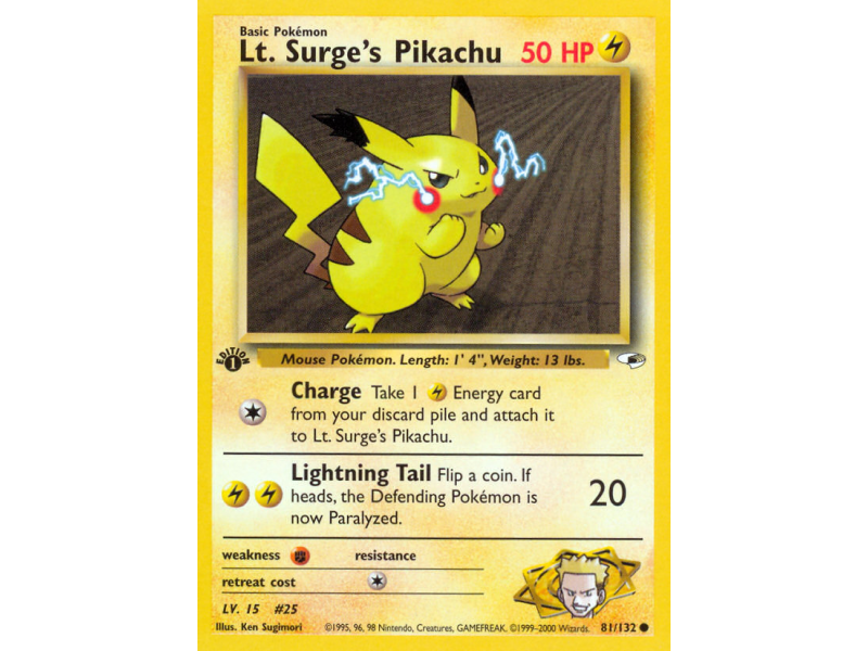 Lt. Surge's Pikachu