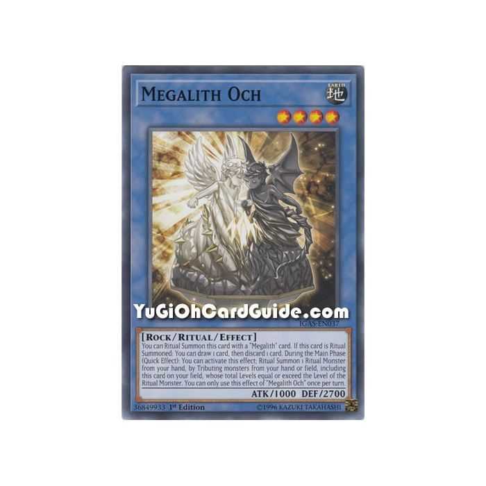 Megalith Och (Common) – Ignition Assault | Carta YUGIOH en México