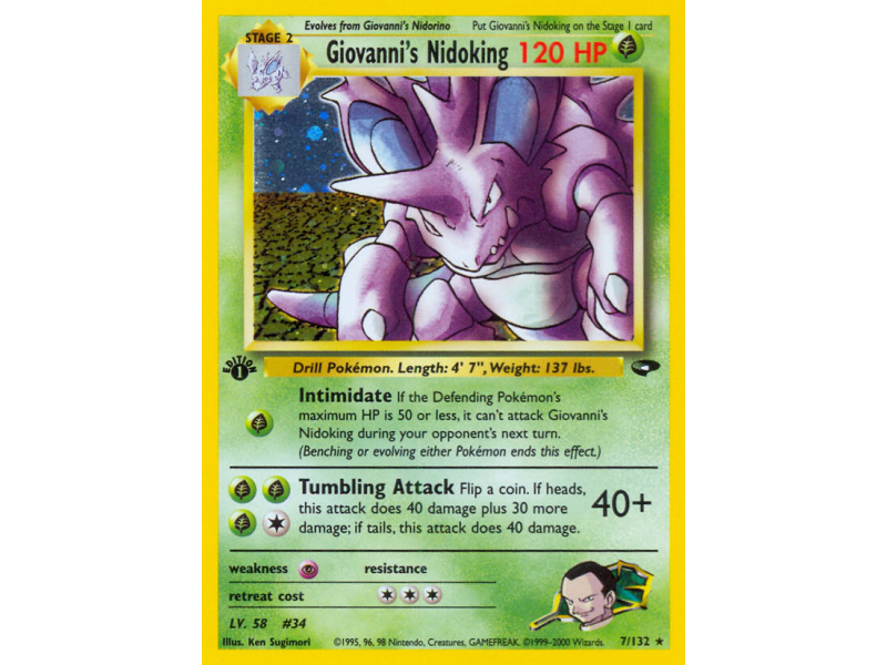 Giovanni's Nidoking (Holo)