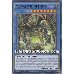 Megalith Bethor (Common) – Ignition Assault | Carta YUGIOH en México