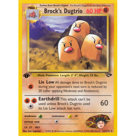 Brock's Dugtrio