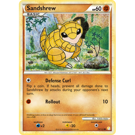 Sandshrew (Reverse Holo)