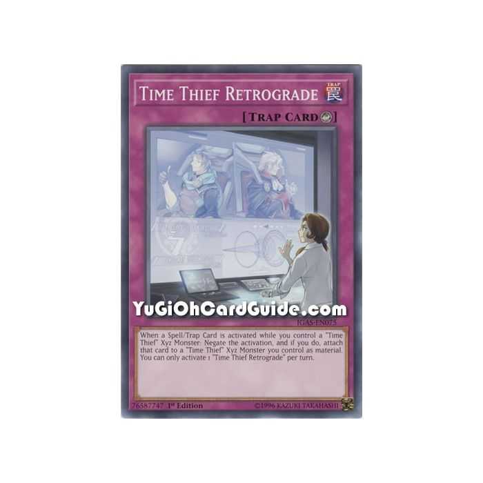 Time Thief Retrograde (Common) – Ignition Assault | Carta YUGIOH en México