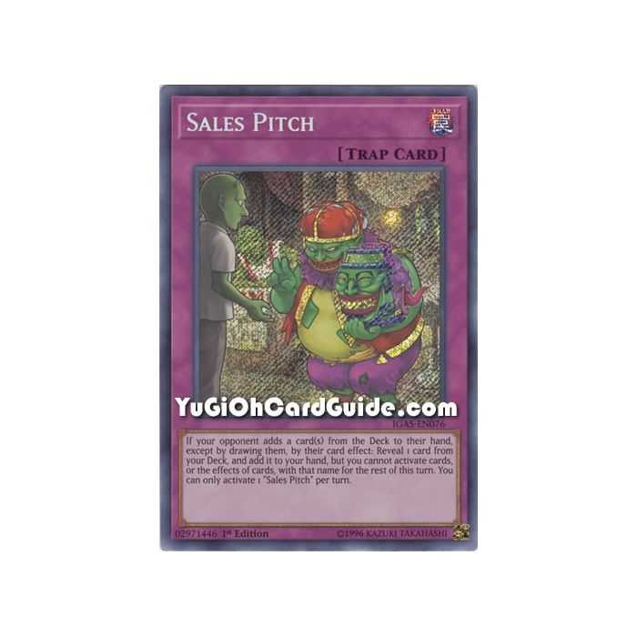 Sales Pitch (Secret Rare) – Ignition Assault | Carta YUGIOH en México
