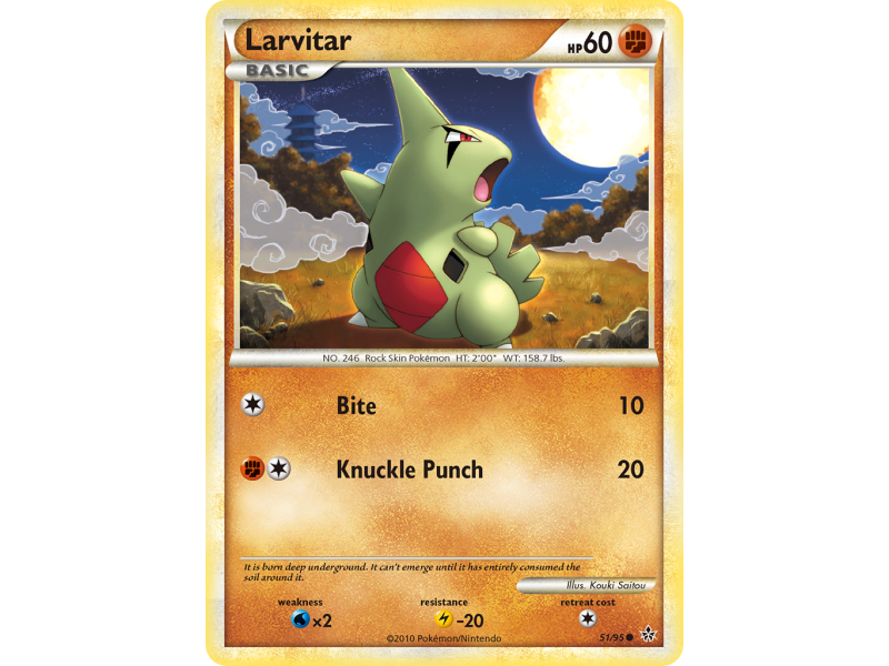 Larvitar (Reverse Holo)